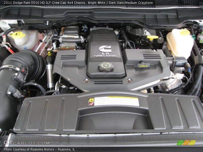  2011 Ram 5500 HD SLT Crew Cab 4x4 Chassis Engine - 6.7 Liter OHV 24-Valve Cummins Turbo-Diesel Inline 6 Cylinder