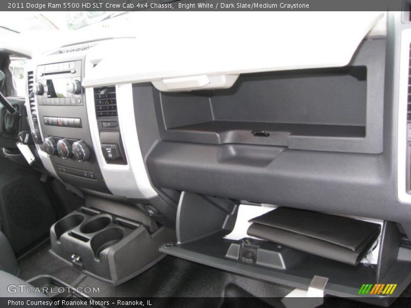 Bright White / Dark Slate/Medium Graystone 2011 Dodge Ram 5500 HD SLT Crew Cab 4x4 Chassis