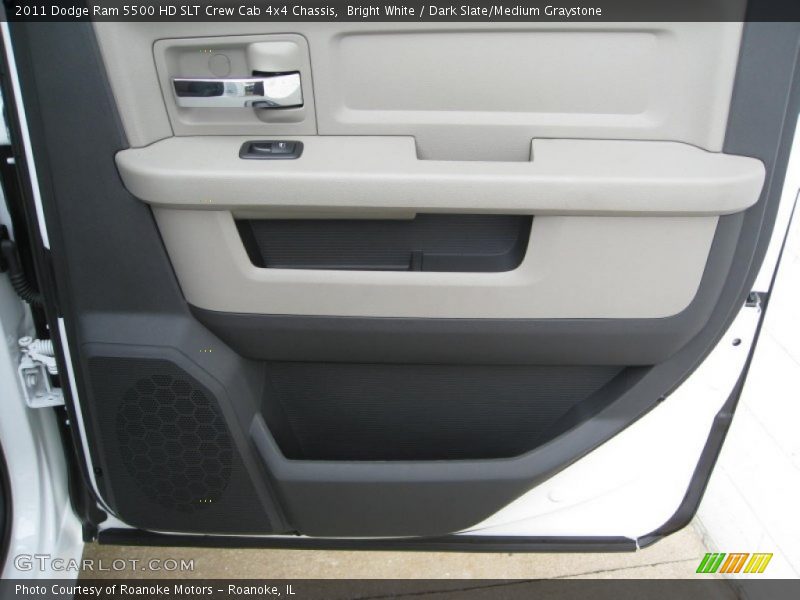 Bright White / Dark Slate/Medium Graystone 2011 Dodge Ram 5500 HD SLT Crew Cab 4x4 Chassis
