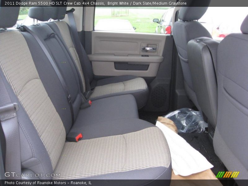 Bright White / Dark Slate/Medium Graystone 2011 Dodge Ram 5500 HD SLT Crew Cab 4x4 Chassis