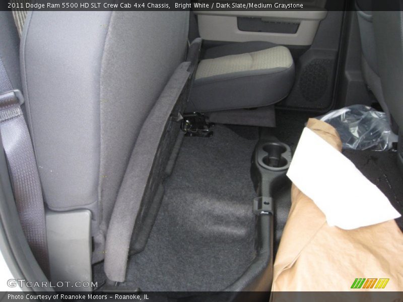 Bright White / Dark Slate/Medium Graystone 2011 Dodge Ram 5500 HD SLT Crew Cab 4x4 Chassis