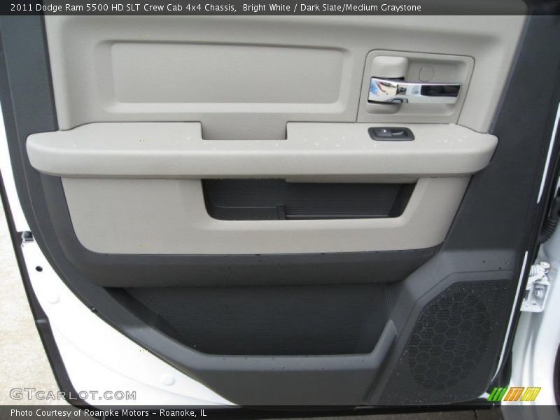 Bright White / Dark Slate/Medium Graystone 2011 Dodge Ram 5500 HD SLT Crew Cab 4x4 Chassis