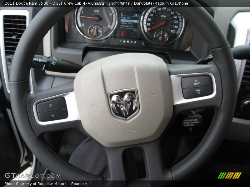  2011 Ram 5500 HD SLT Crew Cab 4x4 Chassis Steering Wheel