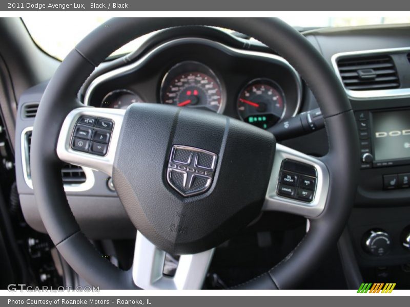 Black / Black 2011 Dodge Avenger Lux