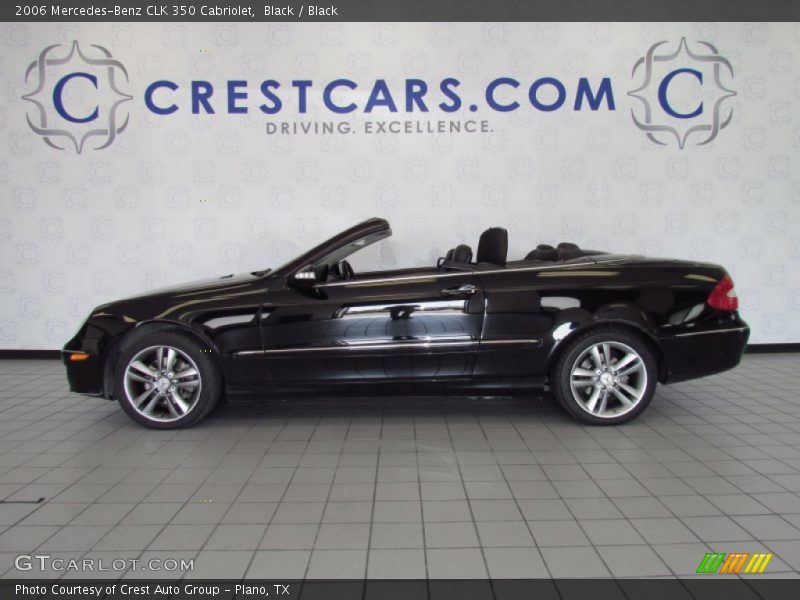 Black / Black 2006 Mercedes-Benz CLK 350 Cabriolet