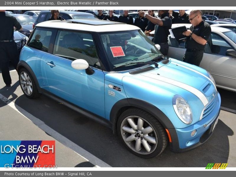 Electric Blue Metallic / Panther Black 2004 Mini Cooper S Hardtop