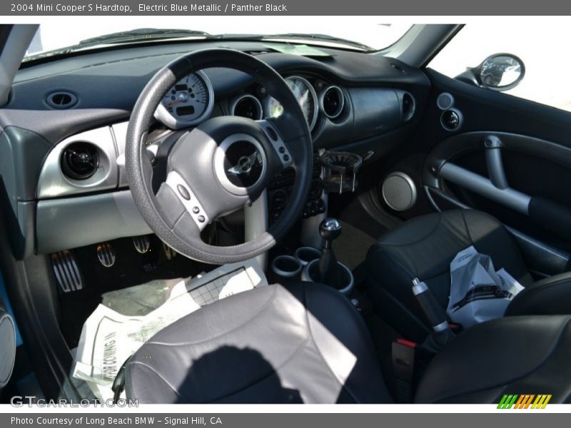 Electric Blue Metallic / Panther Black 2004 Mini Cooper S Hardtop