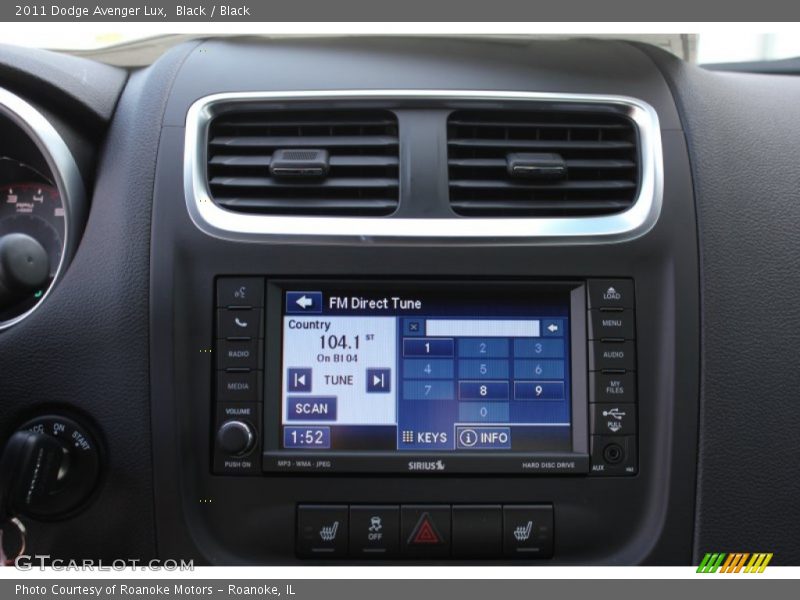 Black / Black 2011 Dodge Avenger Lux