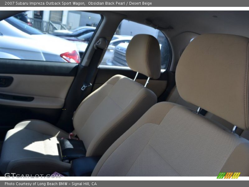 Obsidian Black Pearl / Desert Beige 2007 Subaru Impreza Outback Sport Wagon