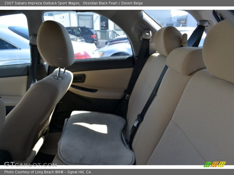 Obsidian Black Pearl / Desert Beige 2007 Subaru Impreza Outback Sport Wagon