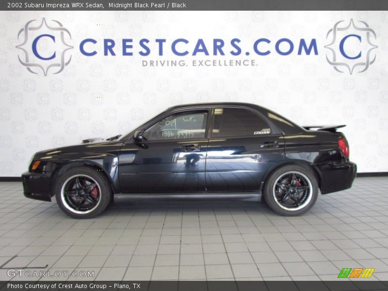 Midnight Black Pearl / Black 2002 Subaru Impreza WRX Sedan