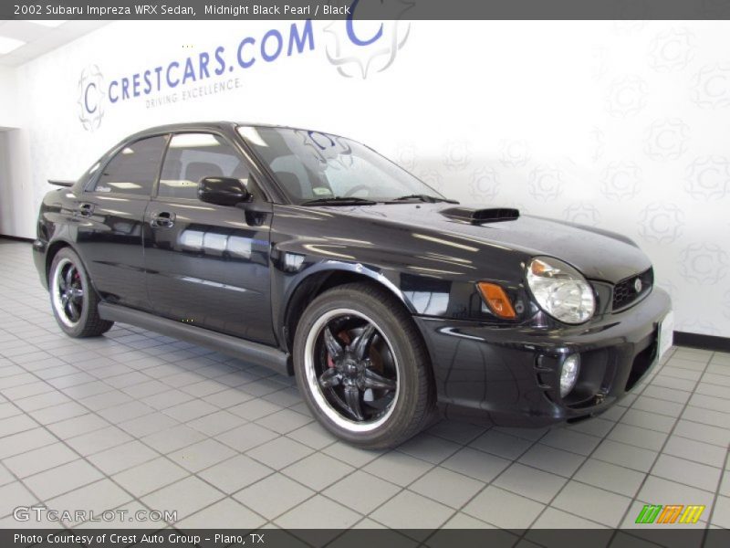 Midnight Black Pearl / Black 2002 Subaru Impreza WRX Sedan