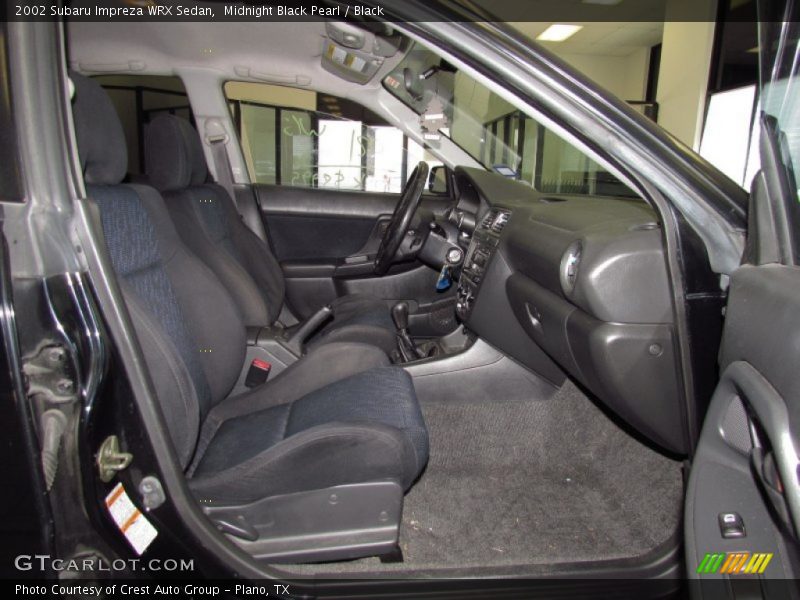 Midnight Black Pearl / Black 2002 Subaru Impreza WRX Sedan