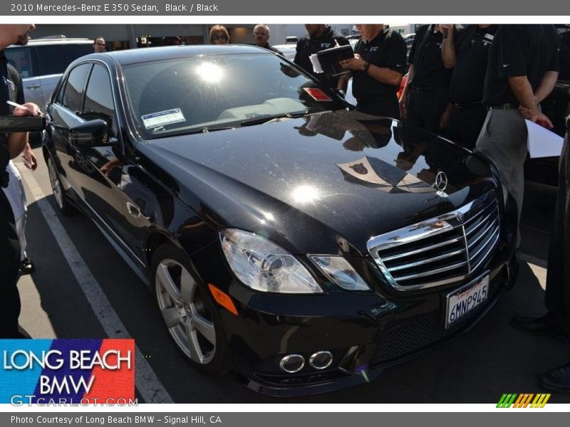 Black / Black 2010 Mercedes-Benz E 350 Sedan
