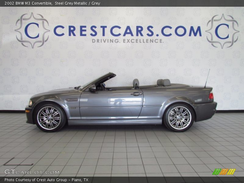 Steel Grey Metallic / Grey 2002 BMW M3 Convertible