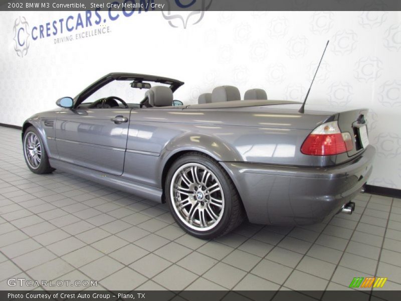 Steel Grey Metallic / Grey 2002 BMW M3 Convertible