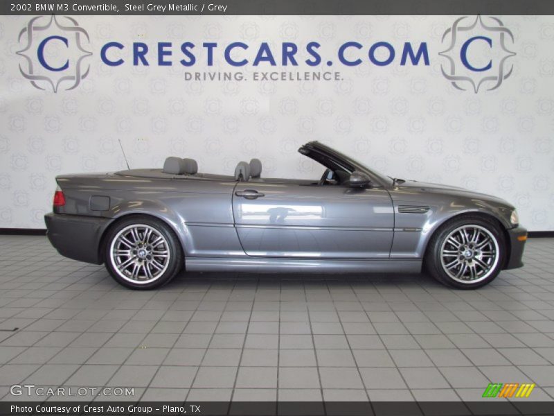 Steel Grey Metallic / Grey 2002 BMW M3 Convertible