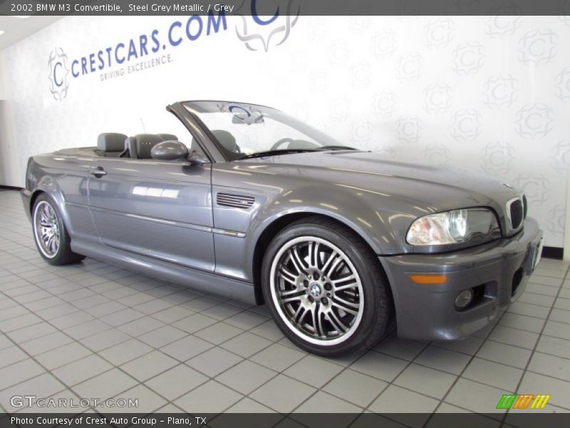 Steel Grey Metallic / Grey 2002 BMW M3 Convertible