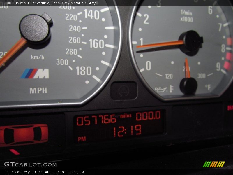 Steel Grey Metallic / Grey 2002 BMW M3 Convertible
