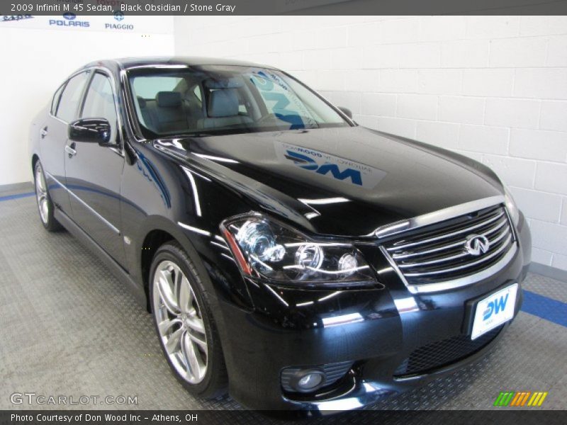 Black Obsidian / Stone Gray 2009 Infiniti M 45 Sedan