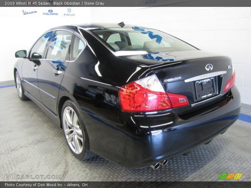 Black Obsidian / Stone Gray 2009 Infiniti M 45 Sedan