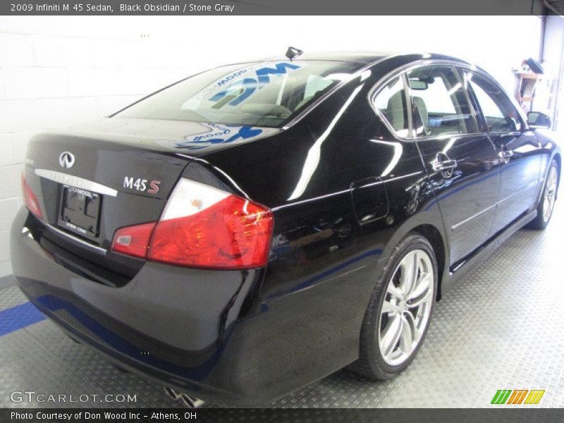 Black Obsidian / Stone Gray 2009 Infiniti M 45 Sedan