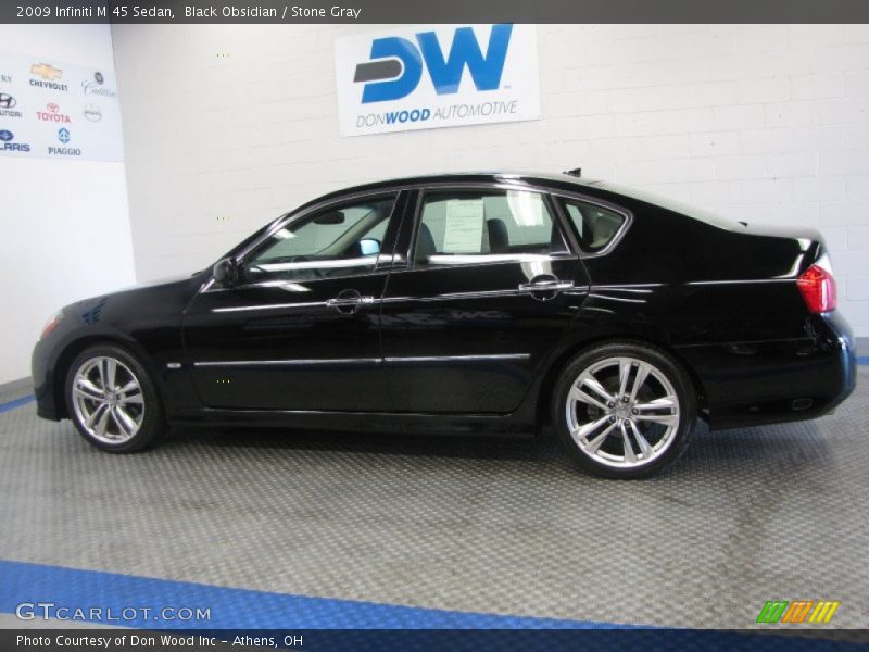 Black Obsidian / Stone Gray 2009 Infiniti M 45 Sedan