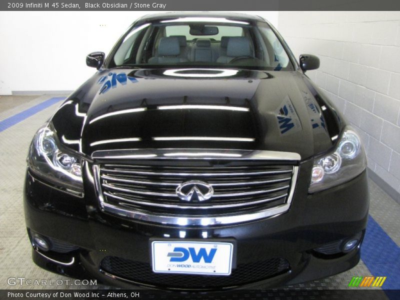 Black Obsidian / Stone Gray 2009 Infiniti M 45 Sedan