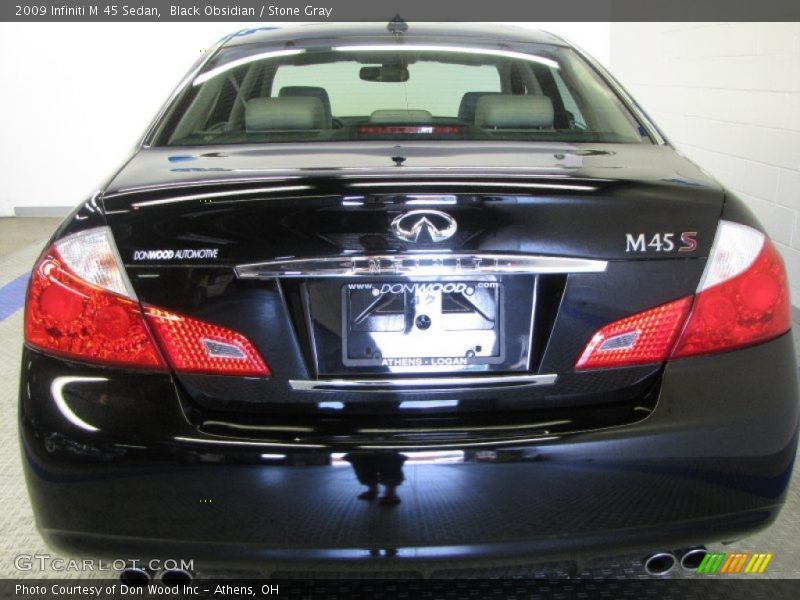Black Obsidian / Stone Gray 2009 Infiniti M 45 Sedan
