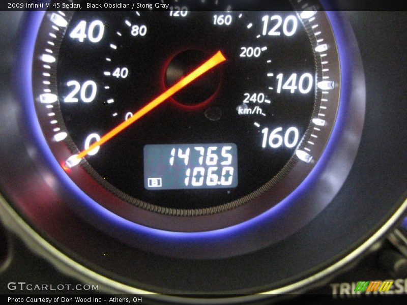 Black Obsidian / Stone Gray 2009 Infiniti M 45 Sedan