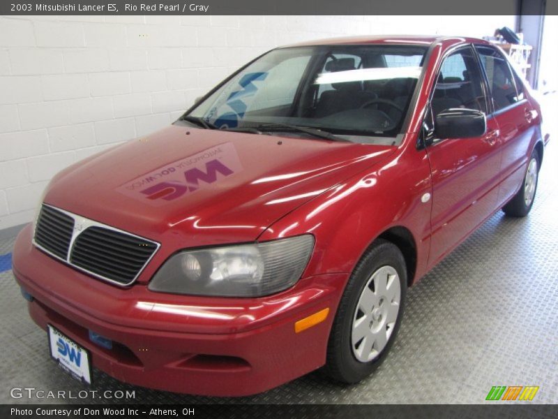 Rio Red Pearl / Gray 2003 Mitsubishi Lancer ES
