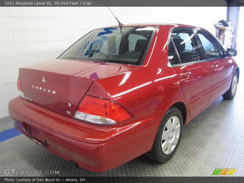 Rio Red Pearl / Gray 2003 Mitsubishi Lancer ES