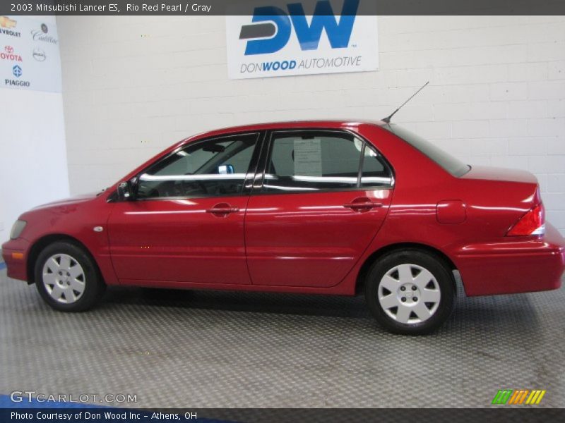 Rio Red Pearl / Gray 2003 Mitsubishi Lancer ES