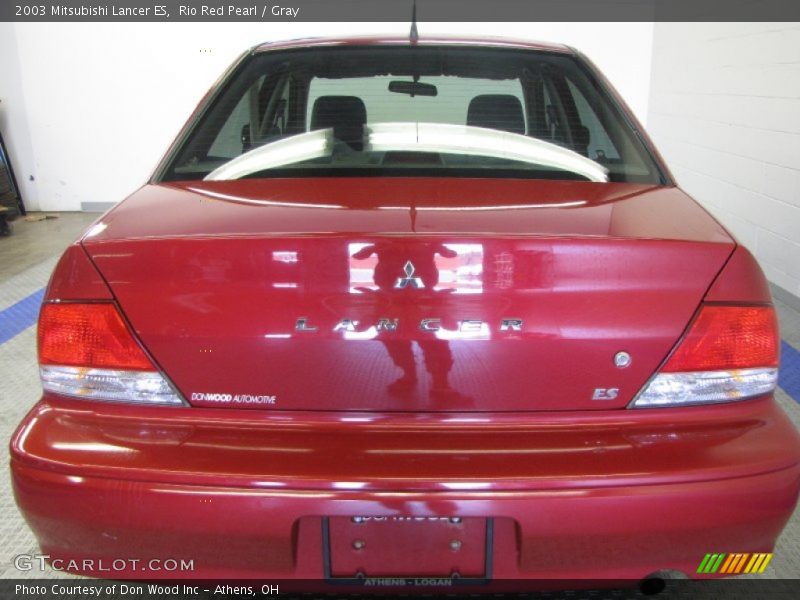Rio Red Pearl / Gray 2003 Mitsubishi Lancer ES