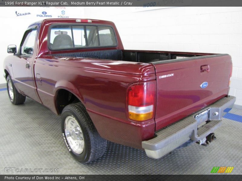 Medium Berry Pearl Metallic / Gray 1996 Ford Ranger XLT Regular Cab