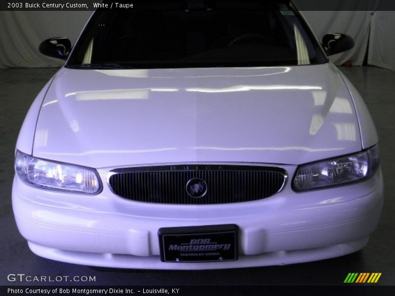 White / Taupe 2003 Buick Century Custom