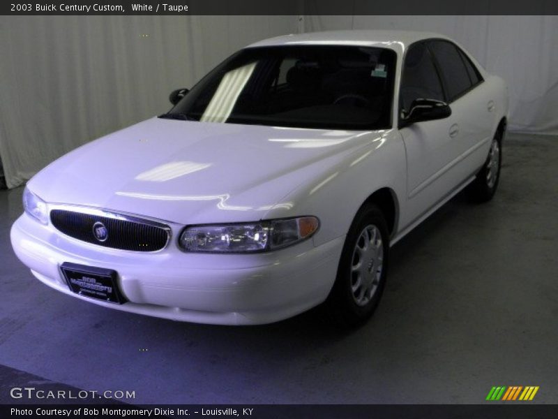 White / Taupe 2003 Buick Century Custom
