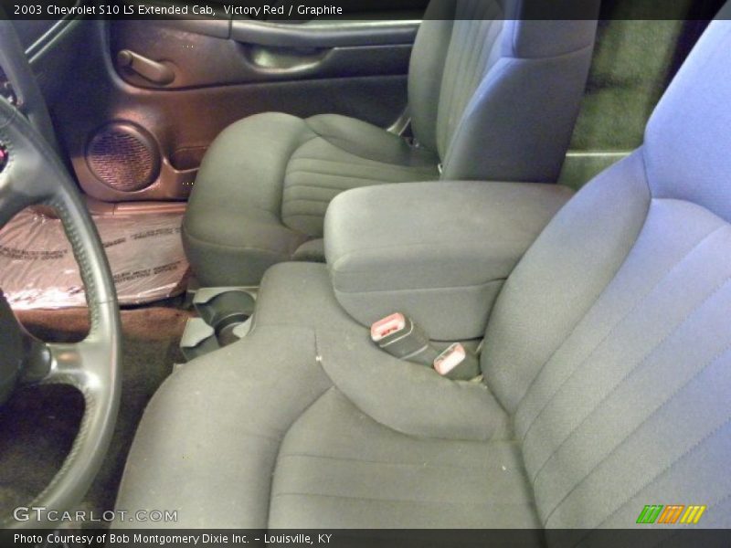 Victory Red / Graphite 2003 Chevrolet S10 LS Extended Cab