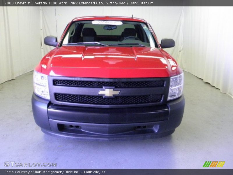Victory Red / Dark Titanium 2008 Chevrolet Silverado 1500 Work Truck Extended Cab