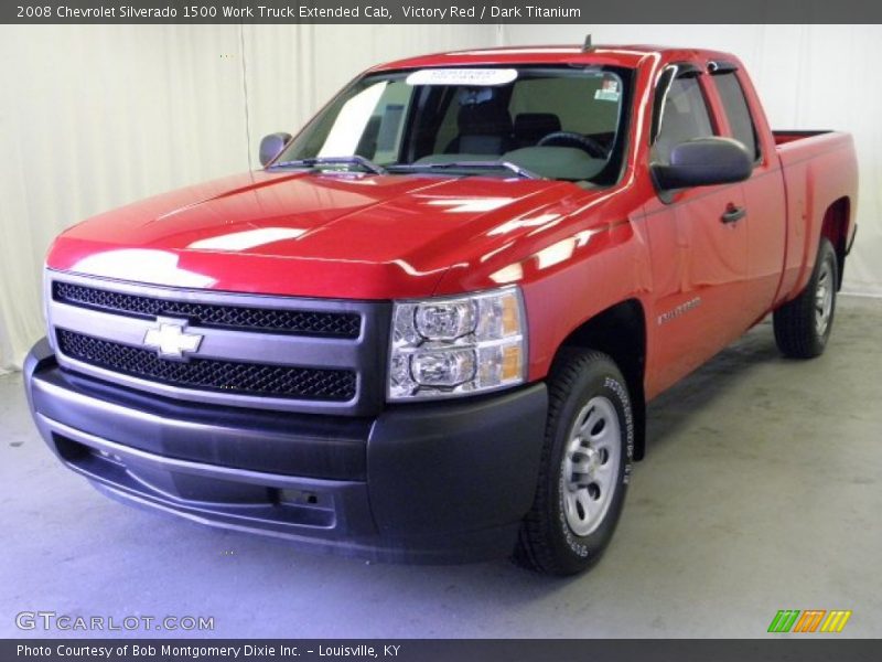 Victory Red / Dark Titanium 2008 Chevrolet Silverado 1500 Work Truck Extended Cab