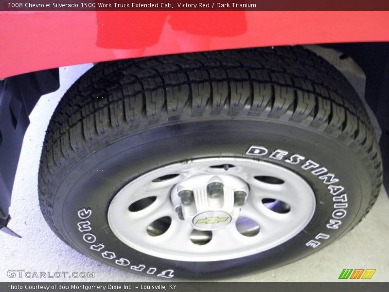 Victory Red / Dark Titanium 2008 Chevrolet Silverado 1500 Work Truck Extended Cab
