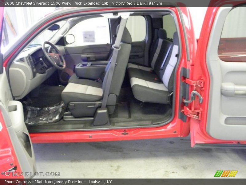 Victory Red / Dark Titanium 2008 Chevrolet Silverado 1500 Work Truck Extended Cab