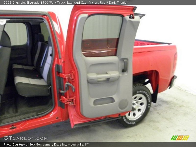 Victory Red / Dark Titanium 2008 Chevrolet Silverado 1500 Work Truck Extended Cab