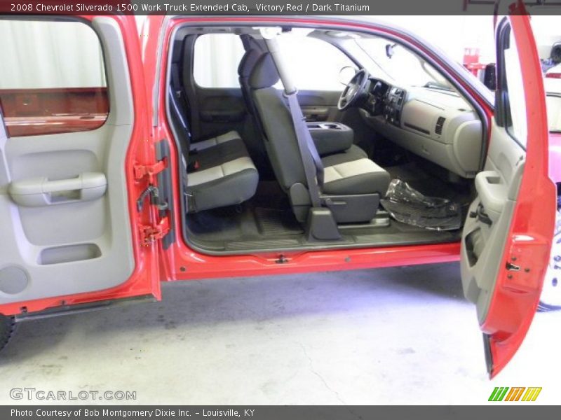 Victory Red / Dark Titanium 2008 Chevrolet Silverado 1500 Work Truck Extended Cab