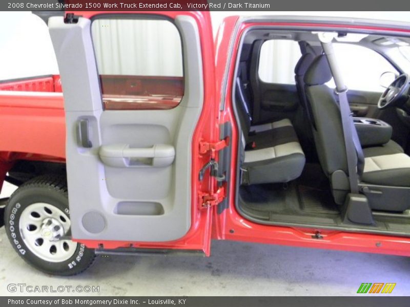 Victory Red / Dark Titanium 2008 Chevrolet Silverado 1500 Work Truck Extended Cab