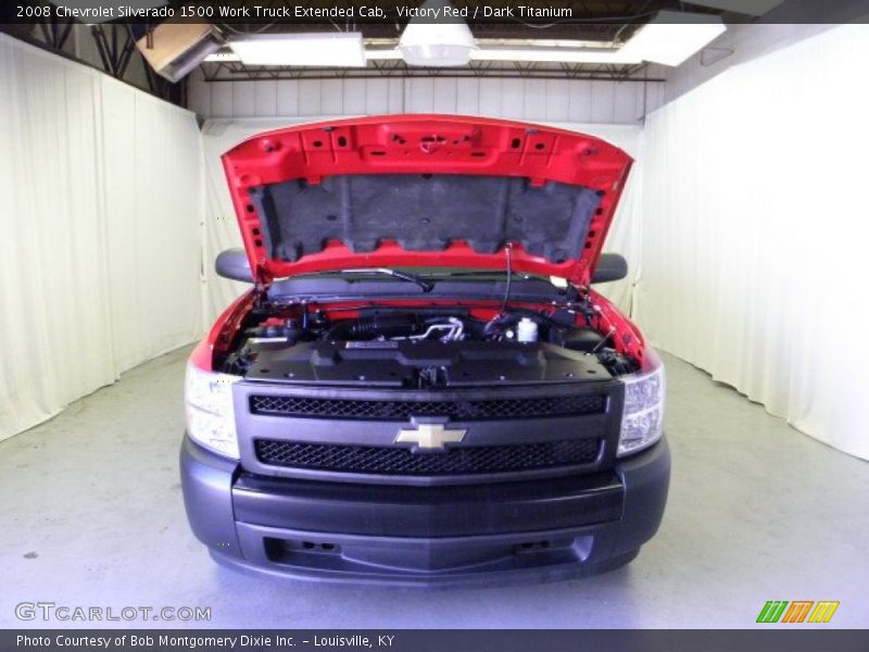 Victory Red / Dark Titanium 2008 Chevrolet Silverado 1500 Work Truck Extended Cab