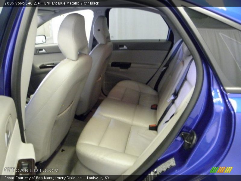 Brilliant Blue Metallic / Off Black 2006 Volvo S40 2.4i