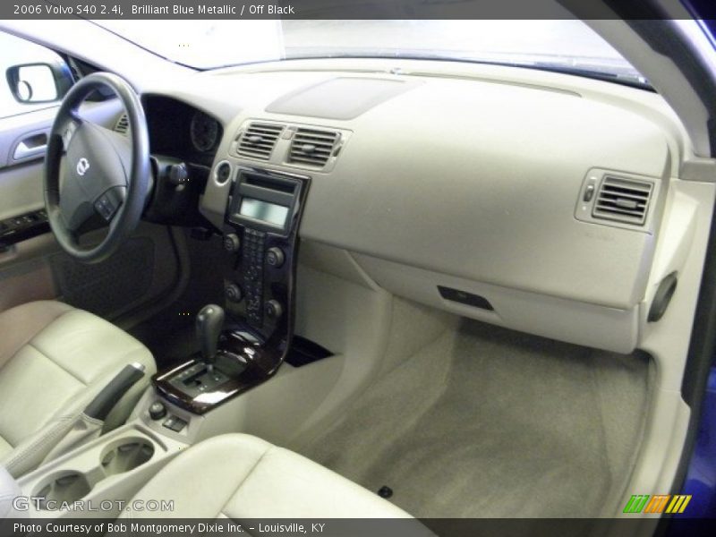 Brilliant Blue Metallic / Off Black 2006 Volvo S40 2.4i