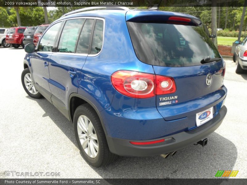 Sapphire Blue Metallic / Charcoal 2009 Volkswagen Tiguan SE 4Motion