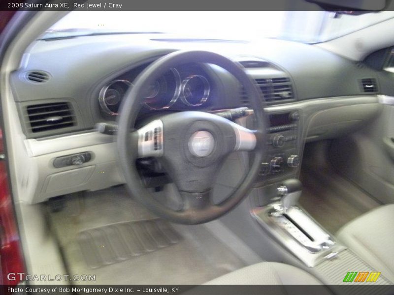 Red Jewel / Gray 2008 Saturn Aura XE
